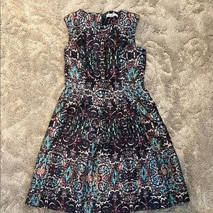 Elegant Multicolor Sleeveless Dress